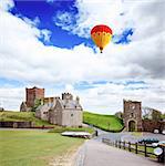 The Dover Castle in south east England UK