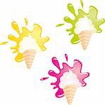 ice cream vector illustration isolated on white background
