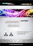 Abstract Colorful Futuristic Web Site template