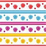 Seamless flower pattern on a white background.