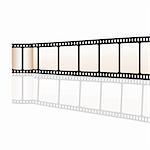 illustration of vector film reel on white background