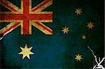 An old grunge flag of Australia state