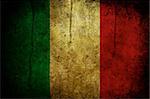Grunge and burned flag of the Italy