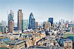 City of London one of the leading centres of global finance.this view includes :Tower 42 Gherkin,Willis Building, Stock Exchange Tower and Lloyd`s of London.