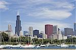 Downtown Chicago seen from Lake Michigan.