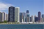 Chicago seen from Lake Michigan.