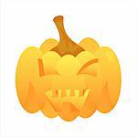 halloween pumpkin isolated on white