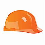 illustration of hard hat on white background