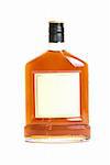 cognac bottle isolated on a white background