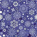 Seamless violet and white christmas pattern (vector)