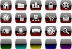 website and internet icons Transparent metal Series