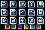 Transportation and Vehicle icons Photo frame series
