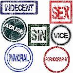 Stamps with sexual influence