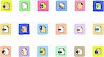 Document and File formats icons  Fresh color
