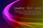 Abstract powerful background with colorful curves