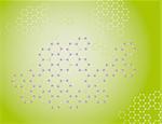 The green background of the molecules. Vector illustration. Vector illustration. Vector art in Adobe illustrator EPS format, compressed in a zip file. The different graphics are all on separate layers so they can easily be moved or edited individually. The document can be scaled to any size without loss of quality.