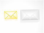 abstract mail icon vector illustration