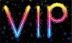 Vector - VIP Very Important People Party Rainbow Lights  Glitter with Sparkles