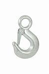 Close up of metal hook. Isolated on white background with clipping path.