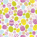 Seamless easter eggs background - an illustration for your design project.