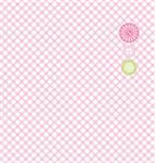 Seamless Pink And Green Background. Collection "for Mom". Motive Of "cell".