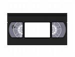 Video cassette isolated on white. The vector illustration