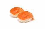 salmon sushi, Japanese daily food