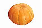 Orange pumpkin isolated on the white background