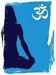 vector illustration of a yogi