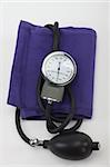 sphygmomanometer close up,over white