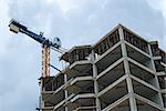 buildingl crane. Construction of a new building