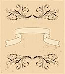 Illustration the retro vintage element for design - vector