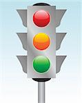 vector illustration of a traffic light