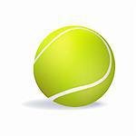 illustration of isolated tennis ball
