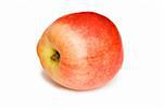 Red nectarine isolated on the white background