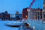 Blue morning in  Milwaukee, Wisconsin.