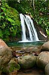 Waterfall on the Guadeloupe island