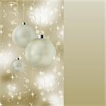 Soft light christmas background with neutral colors. EPS 8 vector file included