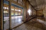 The old hospital complex in Beelitz near Berlin which is abandoned since 1994