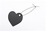 Black gift tag "Heart"