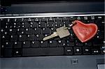 Keyboard laptop - key Heart symbol love