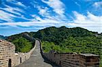 The Great Wall of China on a beautiful day