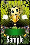 Football poster with copyspace EPS 10 vector file included