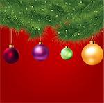 Christmas background with tree. EPS 8 vector file included