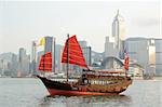 junk boat in Hong kong