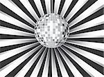 Disco ball background with ray light