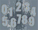 tileable vector illustration of a set of numbers for textile in eps 8 file