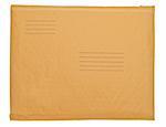 Real Business Envelope with Lines for Shipping Address Isolated on White with a Clipping Path.