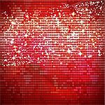 Red shiny vector banner  - vector illustration