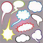 Dialog clouds, illustration